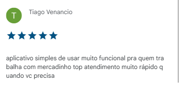 Avaliação Play Store