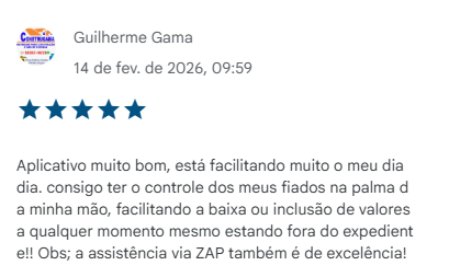 Avaliação Play Store